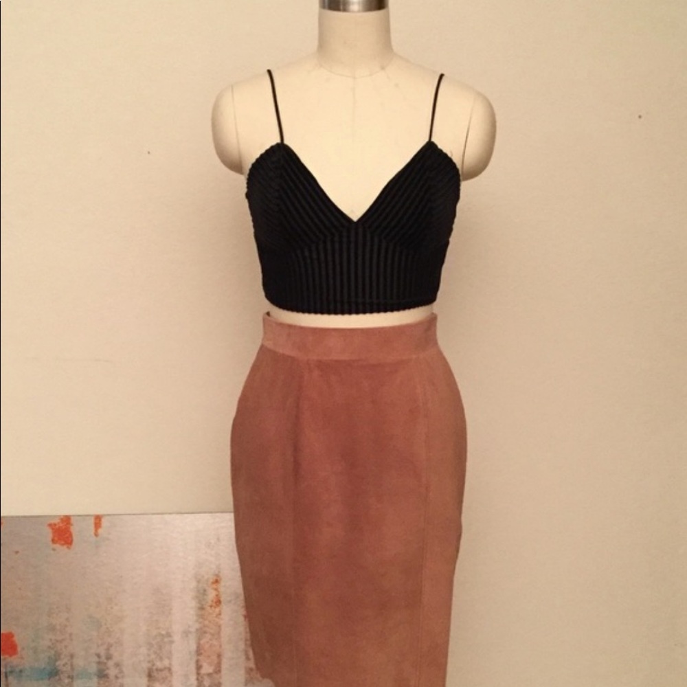 Free people suede skirt